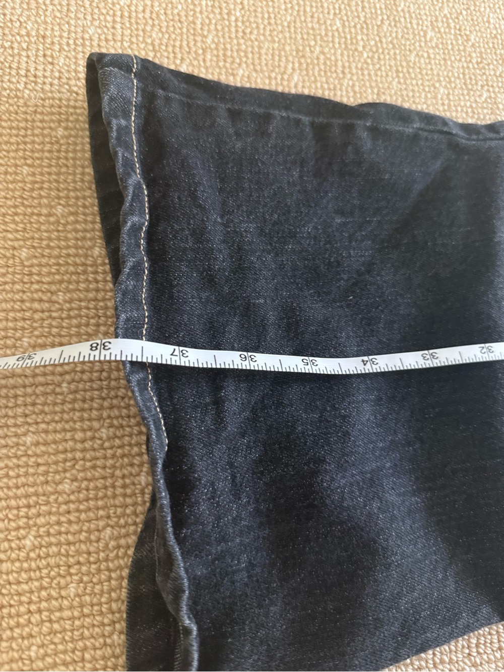 DKNY Black Flare Jeans - Classic Dark Wash - Picture 3 of 6
